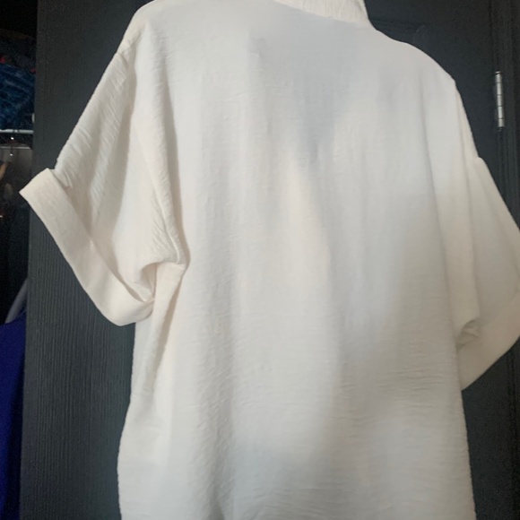 Tribal Jeans short sleeved blouse-Cocoa milk colour - Picture 1 of 3